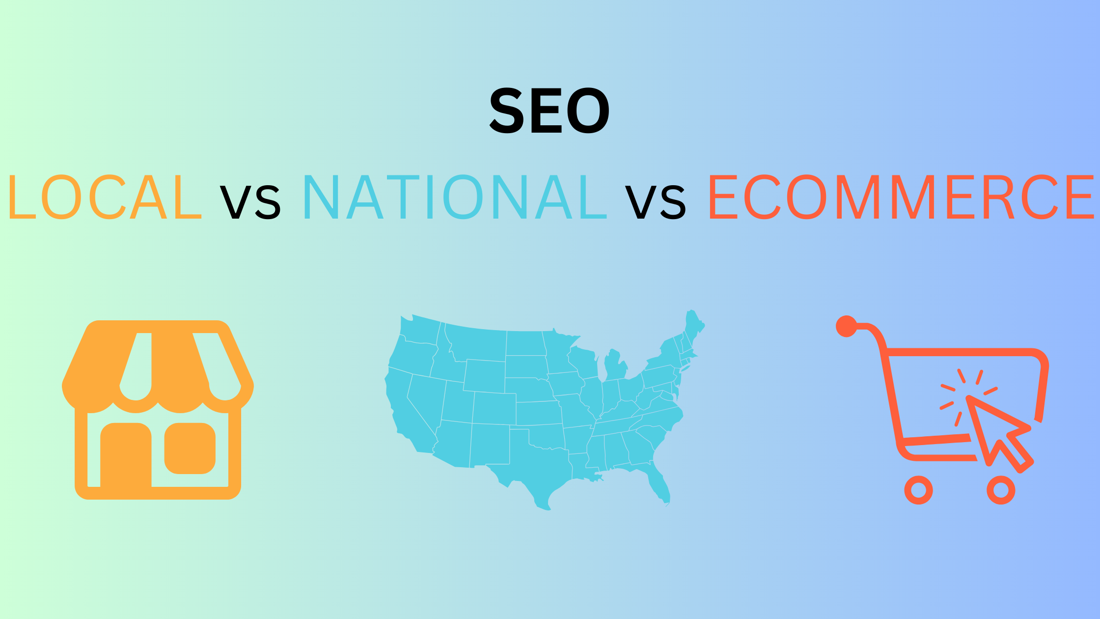 local, national, ecommerce SEO